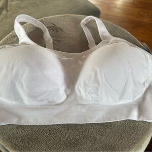NWT Shapermint Essentials Everyday Comfort Straps Wireless Shaping Bra XL White